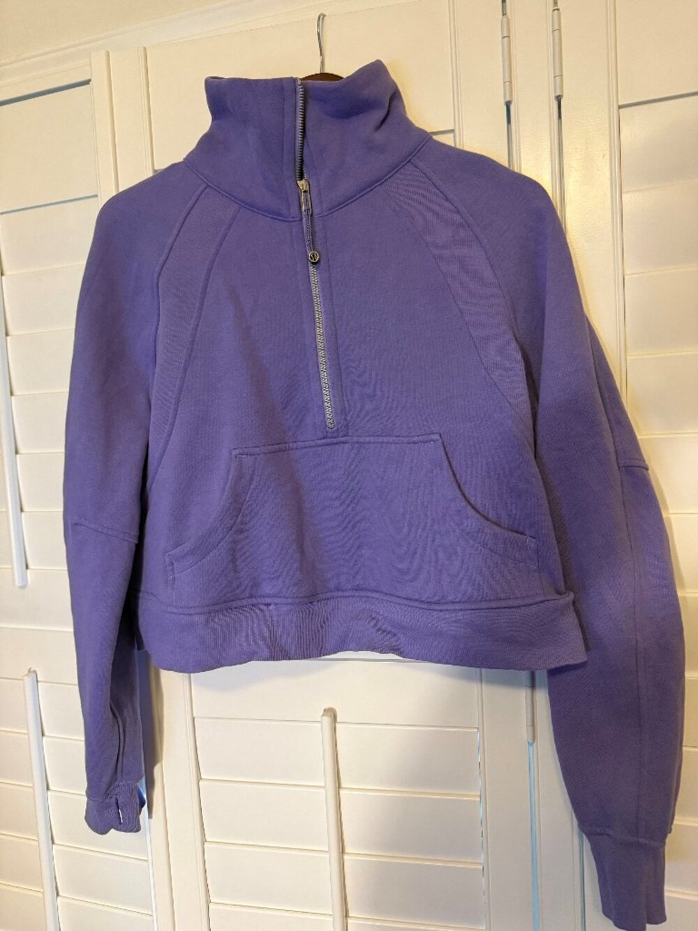Scuba Oversized Funnel- Neck Half Zip- Size XS/S